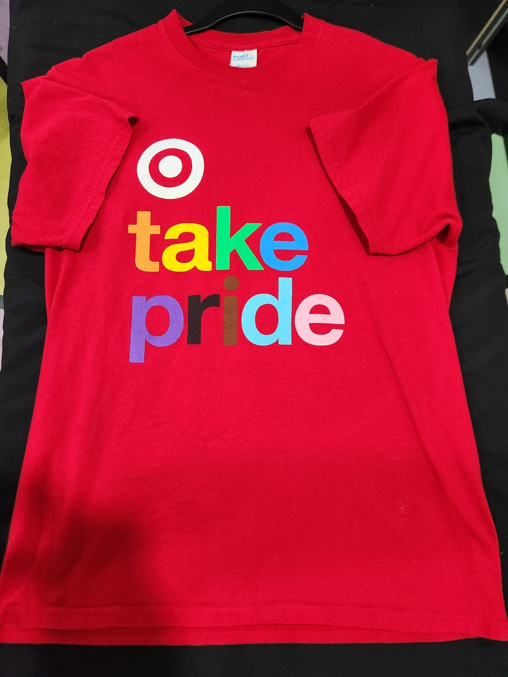Target Red 'Take Pride' Multicolor Graphic Tee "Employee Shirt"